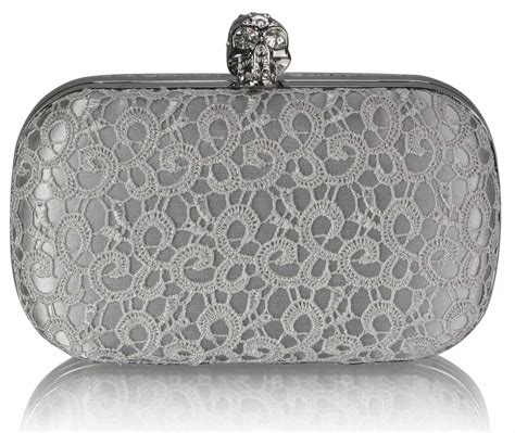 silver metallic clutch box|silver evening bags and clutches.